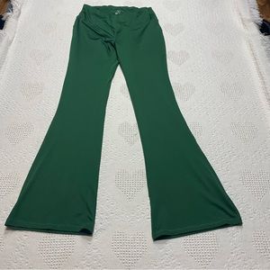 Summer Ray Dark Green Flare Leggings (M)